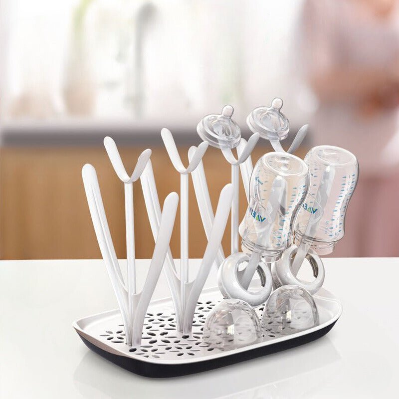 Egouttoir pour biberons compact et élégant: jusqu'à 8 biberons - Cozidoo ™