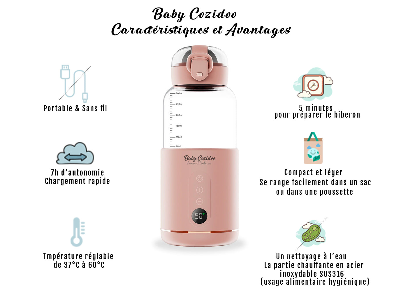 Chauffe Petit Pot sans fil PRO© – Cozidoo ™